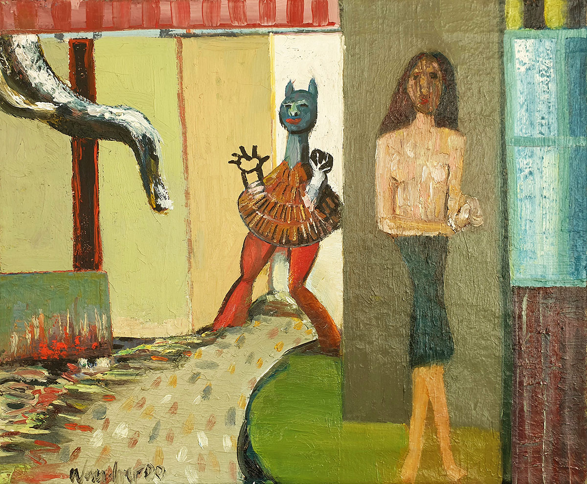 Seidenstraße, 1999, Öl auf Leinwand, 80 × 60 cm